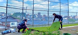 人工芝工事