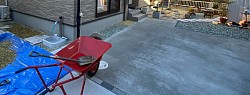 駐車場 土間打ち工事